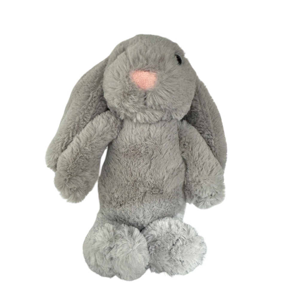 Jellycat Bashful Bunny Silver Gray Rabbit Plush Medium 12" Stuffed Animal Toy